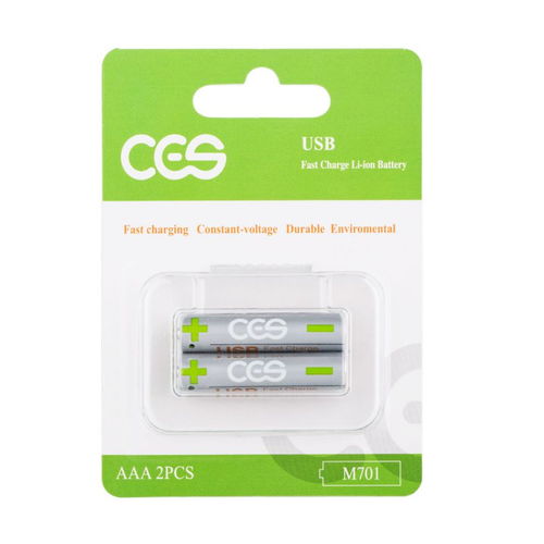 CES先進儲能AAA 7號電池 USB充電，1.5V恒壓，多場景應用的數碼新選擇